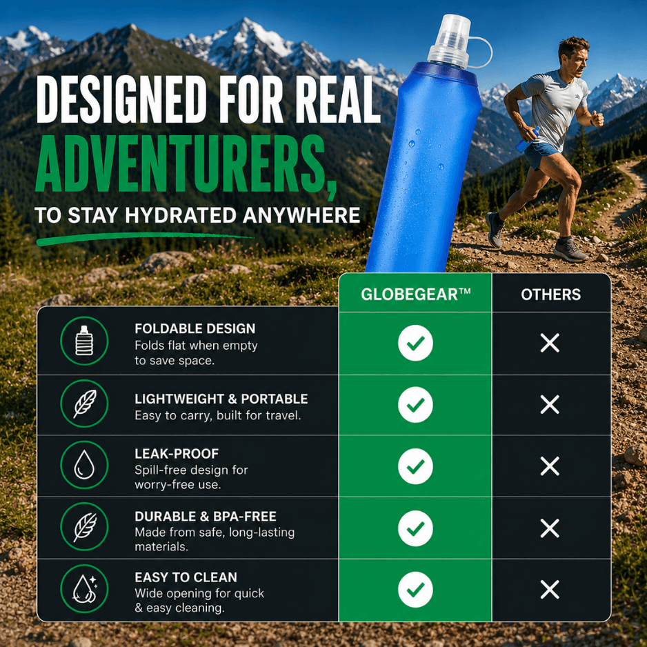 GlobeGear™ Foldable Water Bottle