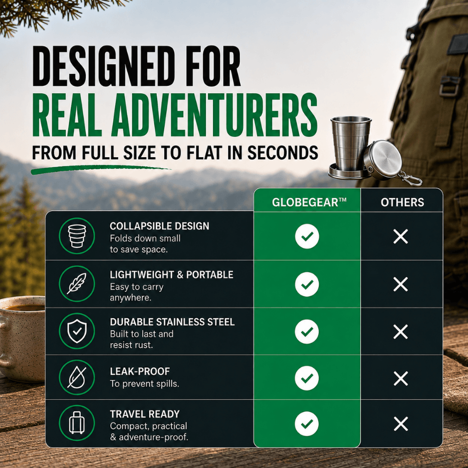 GlobeGear™ Collapsible Travel Cup